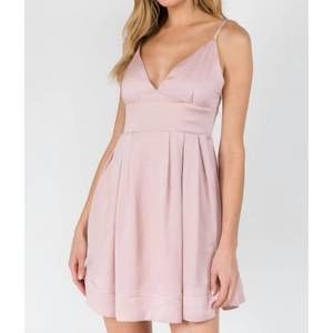 NEW FANCO flare cocktail mini dress in pink